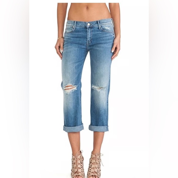 MOTHER Pretender Crop & Roll jeans size 26